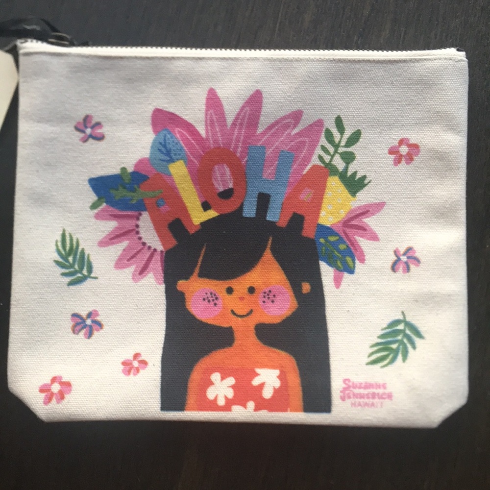 Suzanne Jennerich Hawaii Zipper Canvas Bag